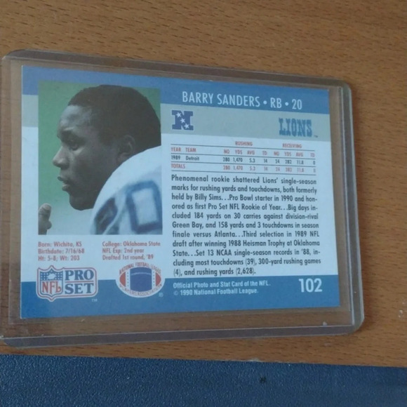 2 for $20😃Barry Sanders Rookie card - Picture 2 of 2